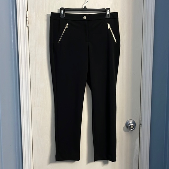 Karl Lagerfeld Pants - Karl Lagerfeld Womens black dress pants. Two angled zipper pockets on the front